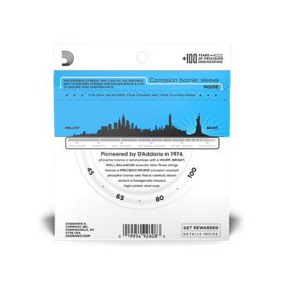45-100 Regular Light, Long Scale, Phosphor Bronze Acoustic Bass Strings