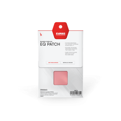Evans EQ Single Pedal Patch, Clear Plastic