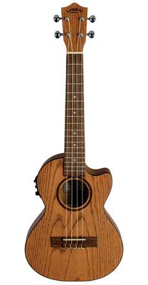 Lanikai Oak Cutaway Electric Tenor Ukulele w/Bag
