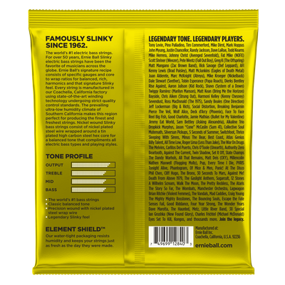 Ernie Ball Beefy Slinky Nickel Wound Electric Bass Guitar Strings - 65-130 Gauge