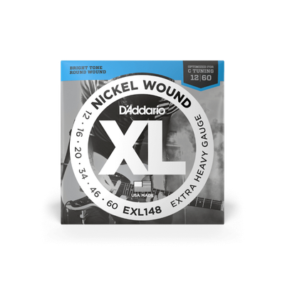 12-60 Extra Heavy, XL Nickel Electric Guitar Strings