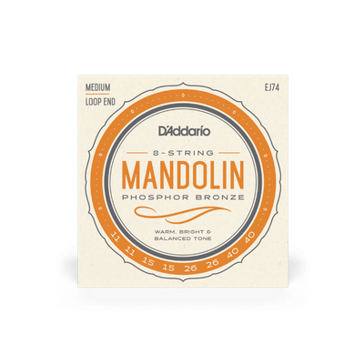 D'Addario EJ74 Mandolin Strings, Phosphor Bronze, Medium, 11-40
