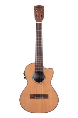 Kala Gloss Solid Cedar Top Acacia Solid Cedar Top Acacia Tenor Cutaway Ukulele w/EQ