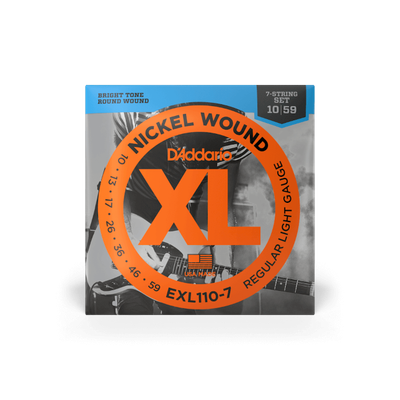 10-59 Regular Light 7-String, XL Nickel Electric Guitar Strings