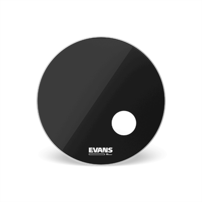 Evans EQ3 Resonant Black Bass Drum Head, 20 Inch