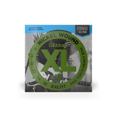 11-56 Medium Top/Extra Heavy Bottom, XL Nickel Electric Guitar Strings