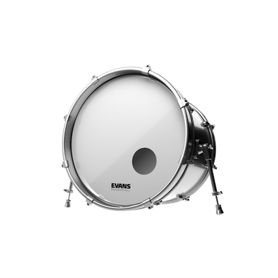 Evans EQ3 Resonant Smooth White Bass Drum Head, 22 Inch