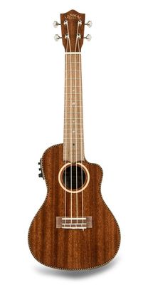 Lanikai All Solid Mahogany Cutaway Electric Concert Ukulele w/Case