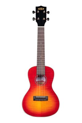 Kala Flame Maple Cherry Burst Concert Ukulele