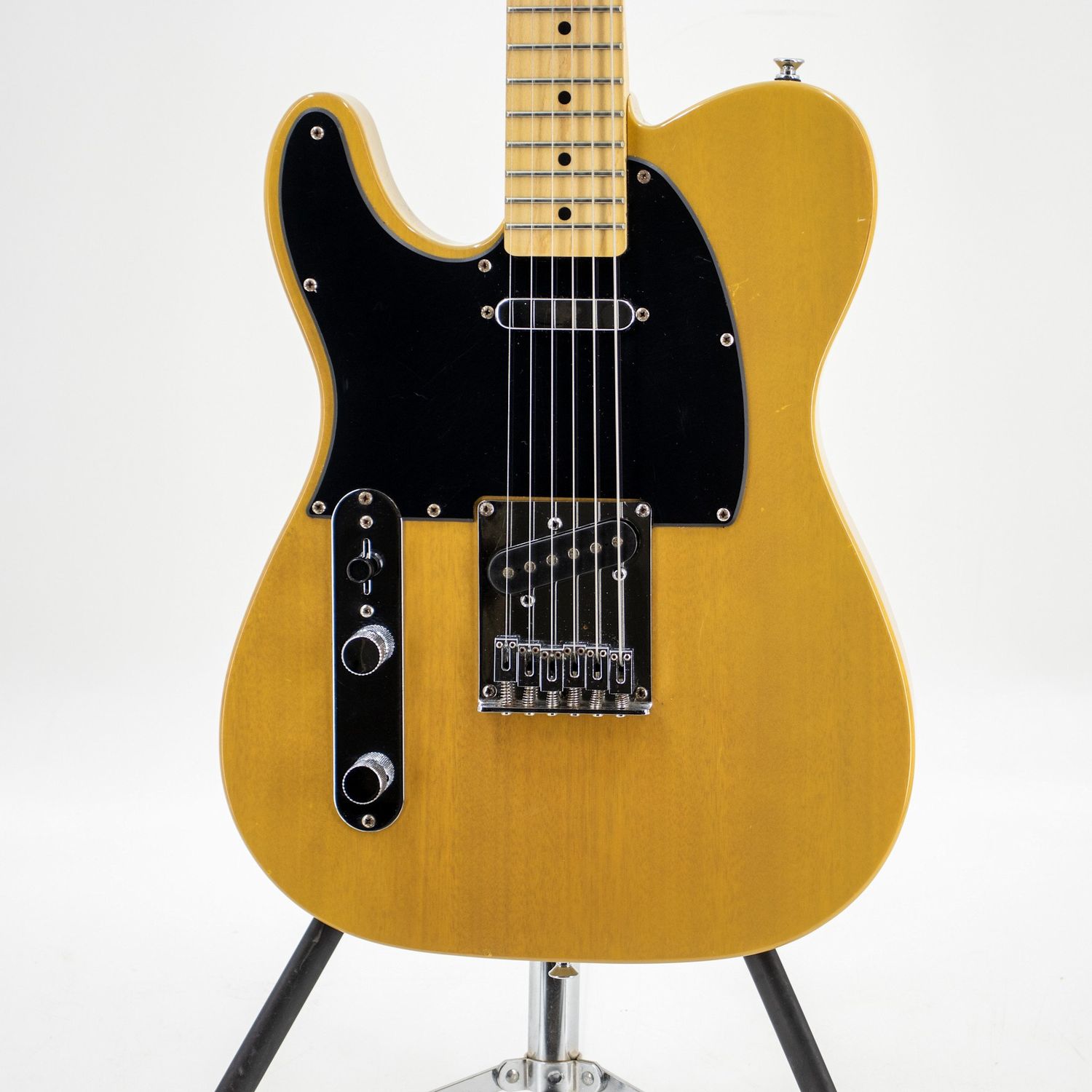 Used Squier Affinity Left-Handed Telecaster Butterscotch Blonde Electric Guitar