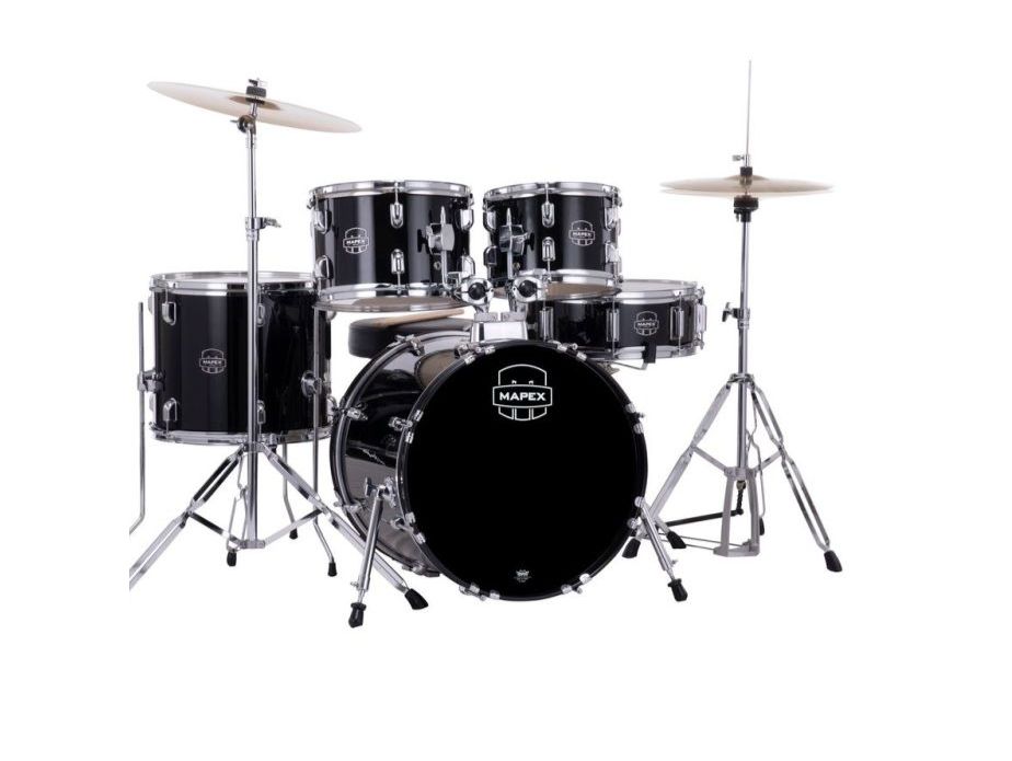 Comet 5 Piece Complete Setup 18&quot; Bd Dark Black