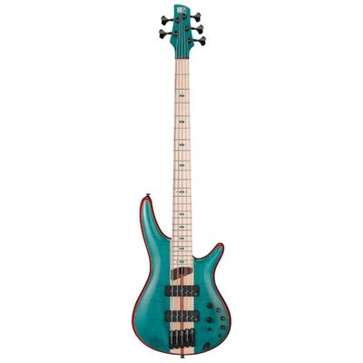 Ibanez SR Premium 5str Electric Bass w/Bag  - Caribbean Green Low Gloss