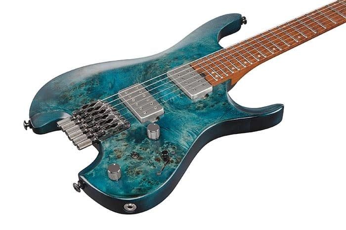 Ibanez Q52PB Poplar Burl Top in Cosmic Blue Low Gloss w/ Gig Bag