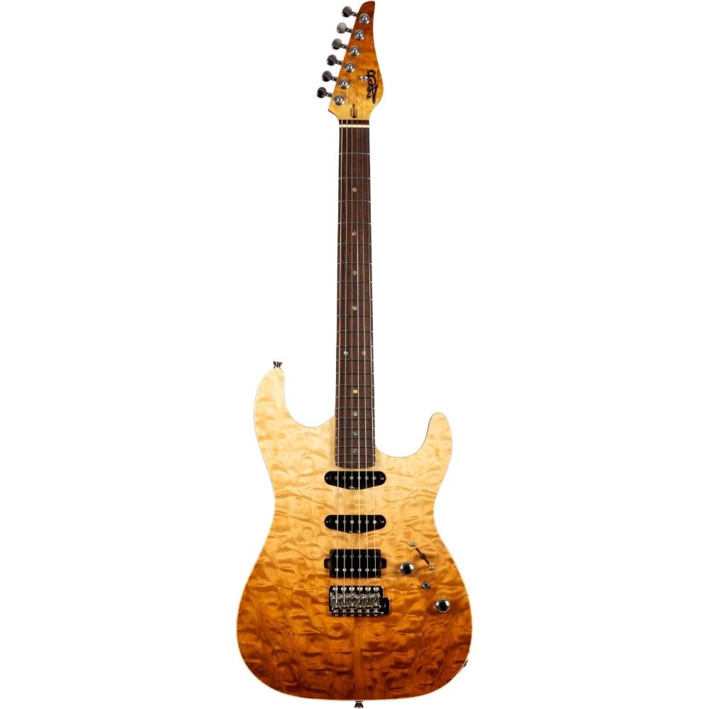 Jet Guitars JS-45 Fireburst in Fireburst Flame