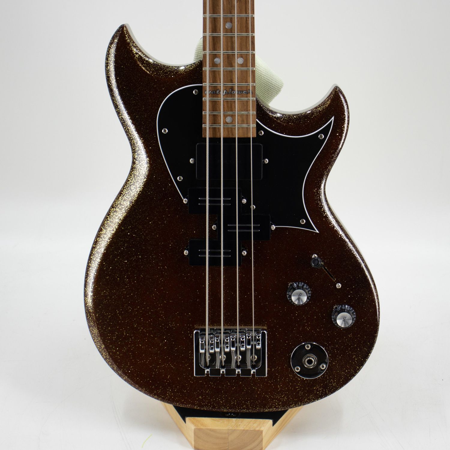 Used Reverend Wattplower Bass in Rootbeer Sparkle w/Case
