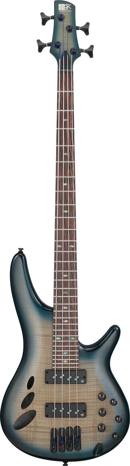 Ibanez SR Bass Workshop 4str Electric Bass - Cosmic Blue Starburst Low Gloss