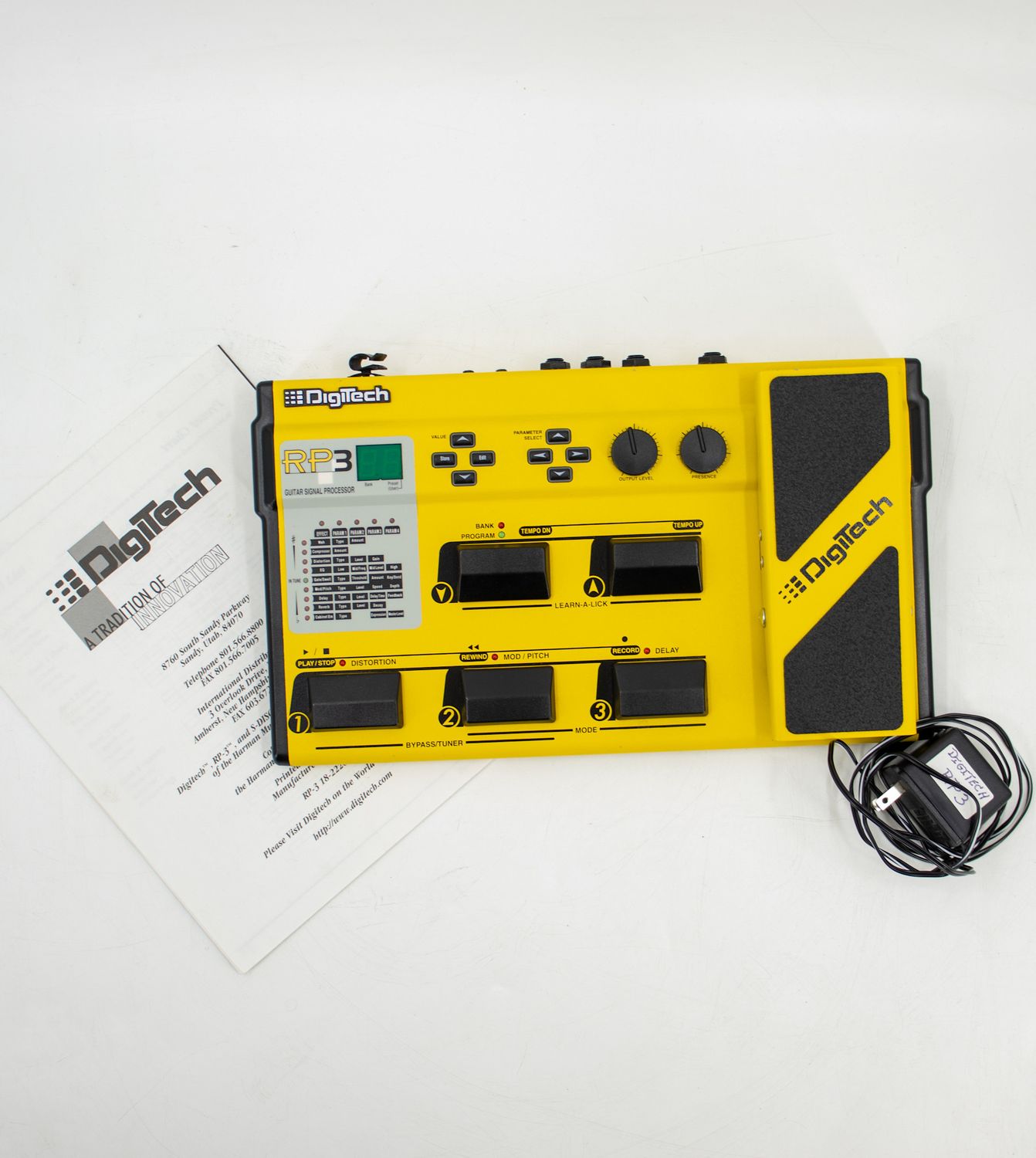 Used DigiTech RP3 Multi-Effects Processor w/Adapter