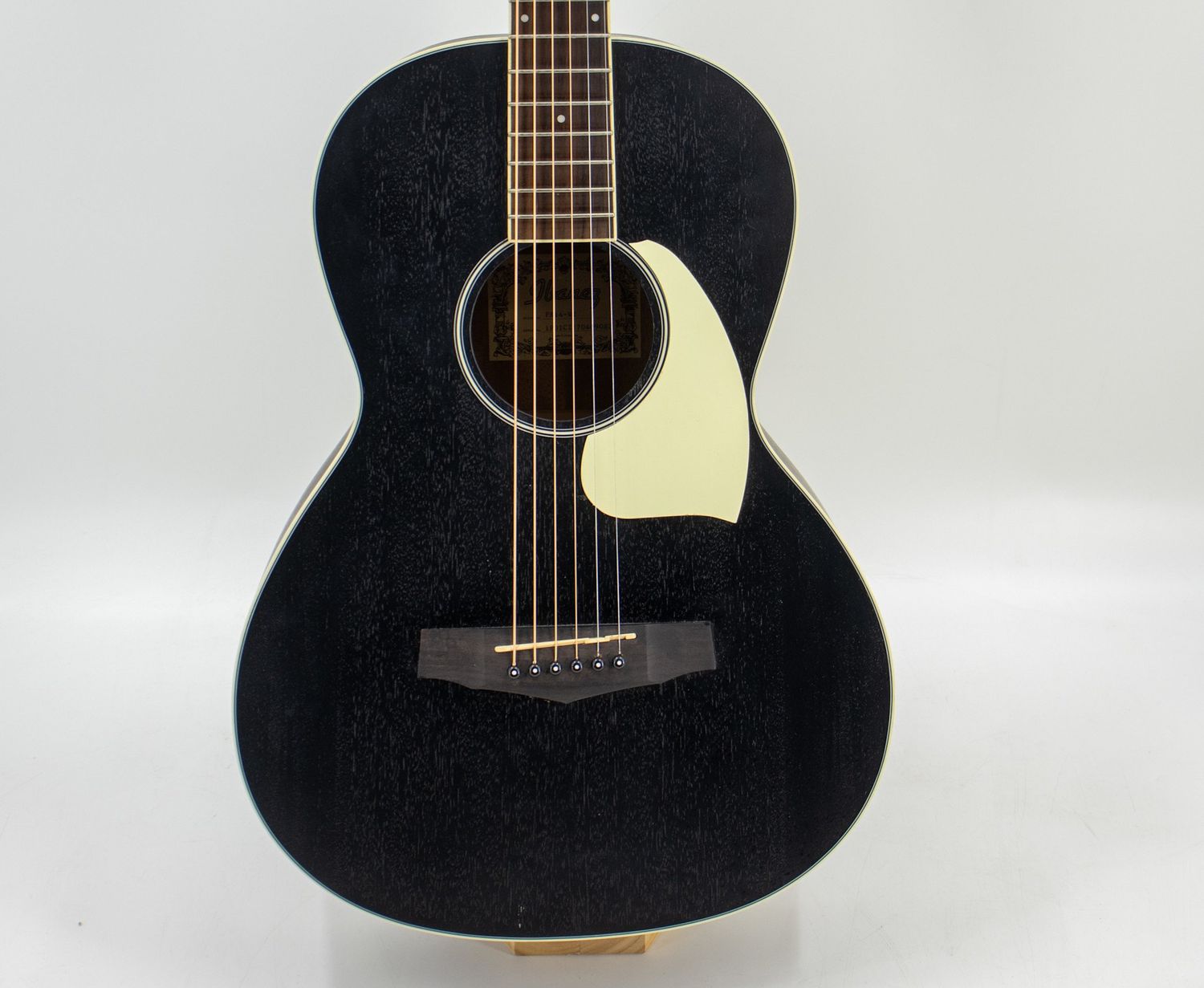 Used Ibanez PN14-WK  Parlor - Weathered Black Open Pore Guitar