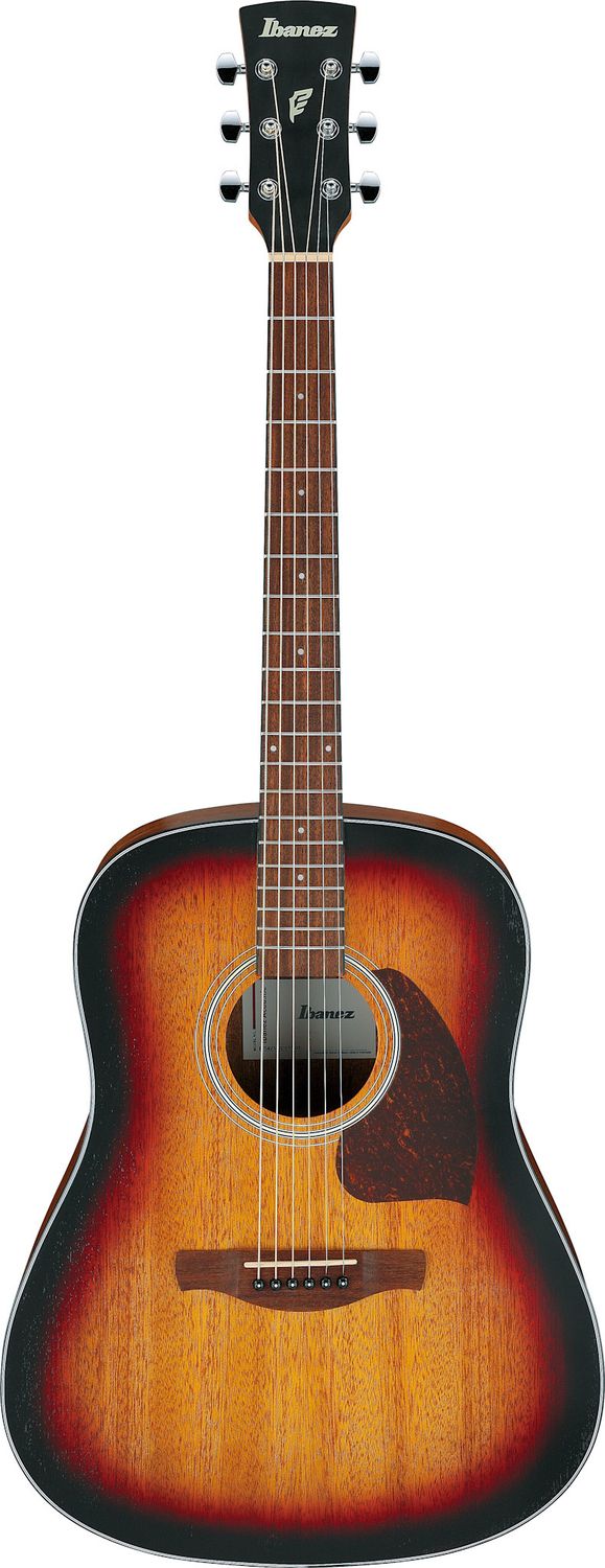 Ibanez PF54OVH - Open Pore Vintage Sunburst Top, Natural Mahogany Back and Sides