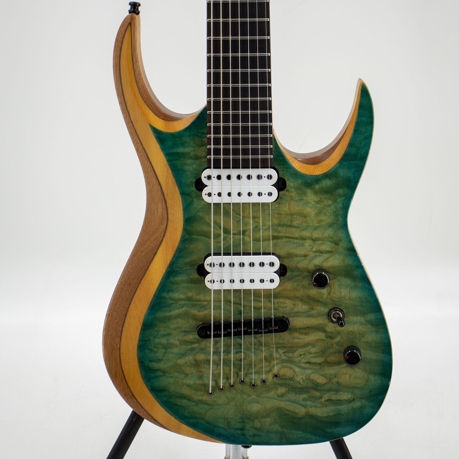Used Agile Legacy 727 Natural Mahogany Electric Guitar w/Reverse Headstock