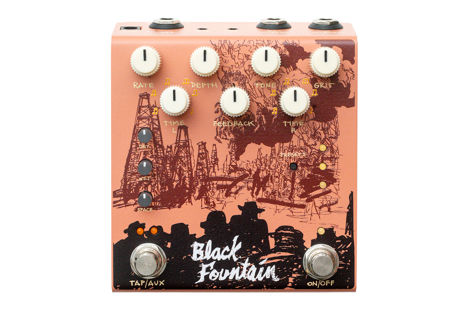 Old Blood Noise Black Fountain V4 Stereo - Terracotta