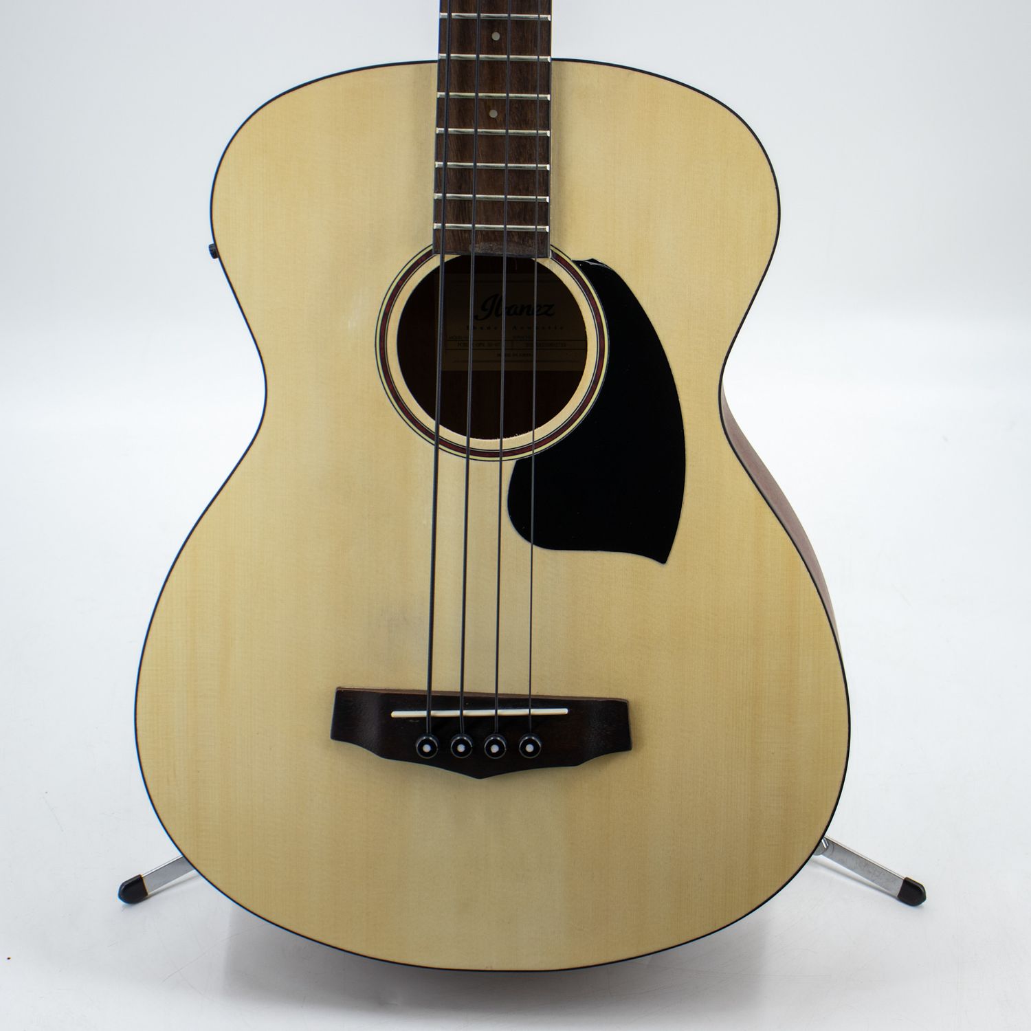 Used Ibanez PCBE12 Acoustic/Electric Bass Guitar - Open Pore Natural