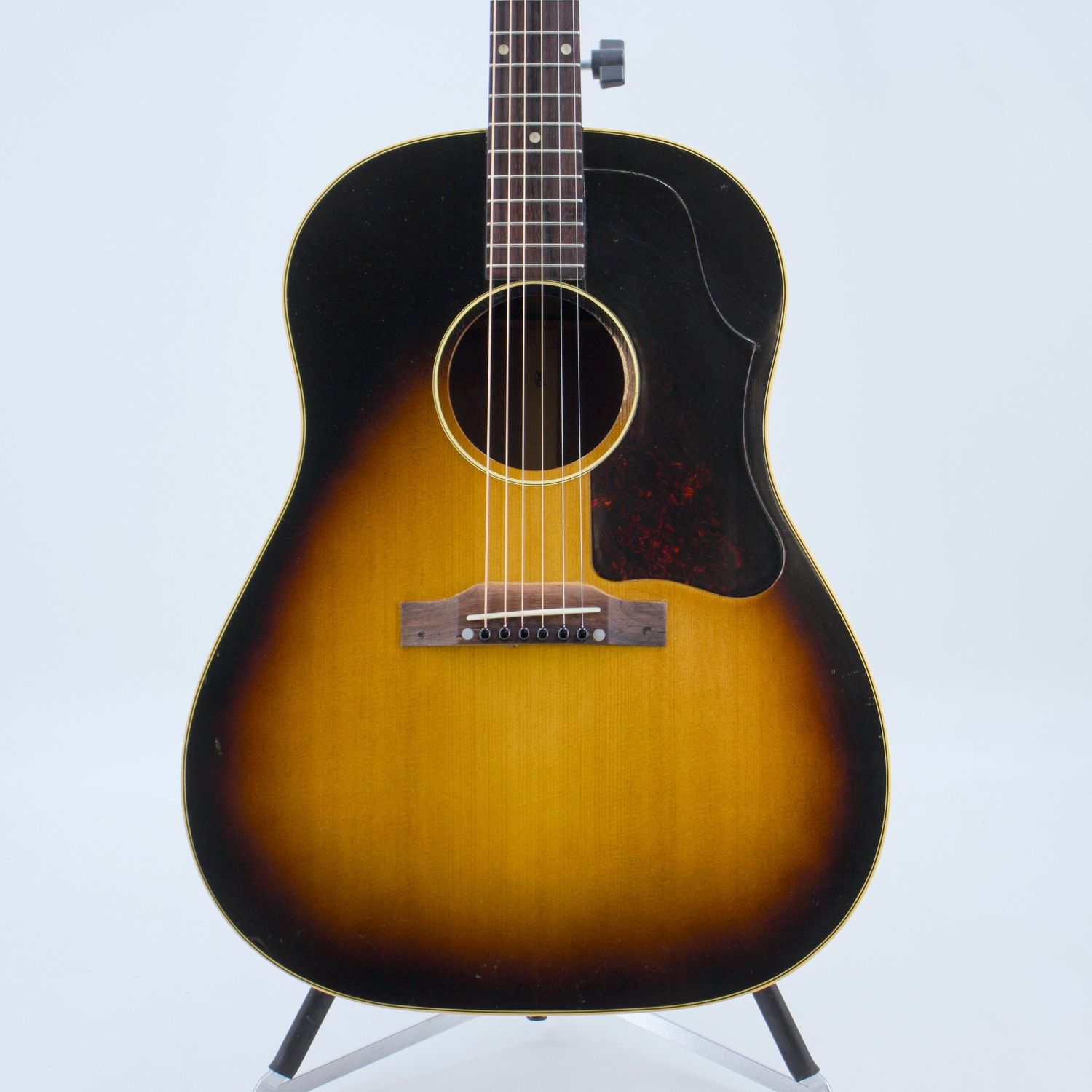 Used Gibson J-45 Sunburst Acoustic Guitar w/Original Chipboard Case (1957) – Fair Condition