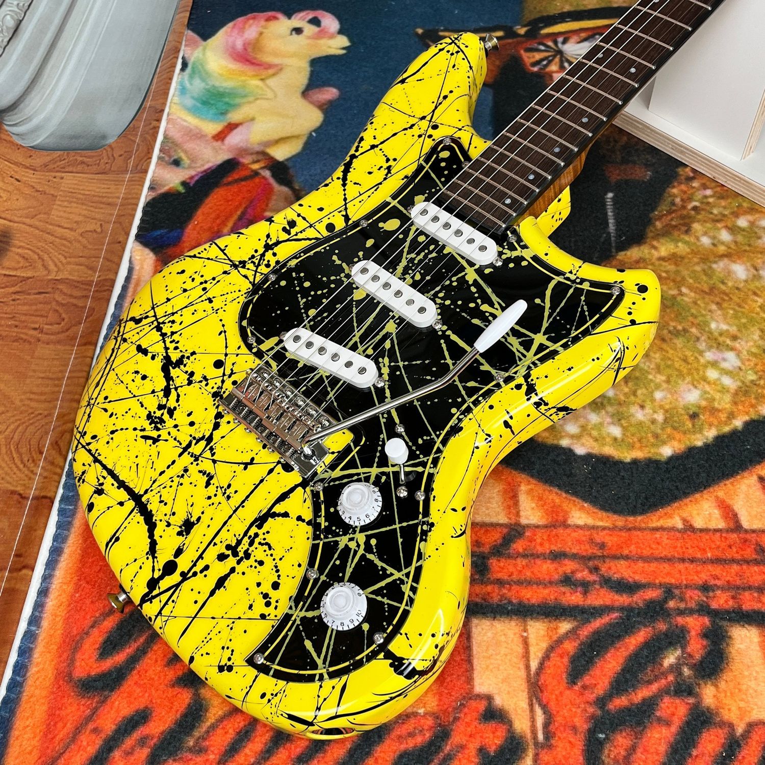 Kauer Electroliner - Yellow Splatter - 2025 NAMM