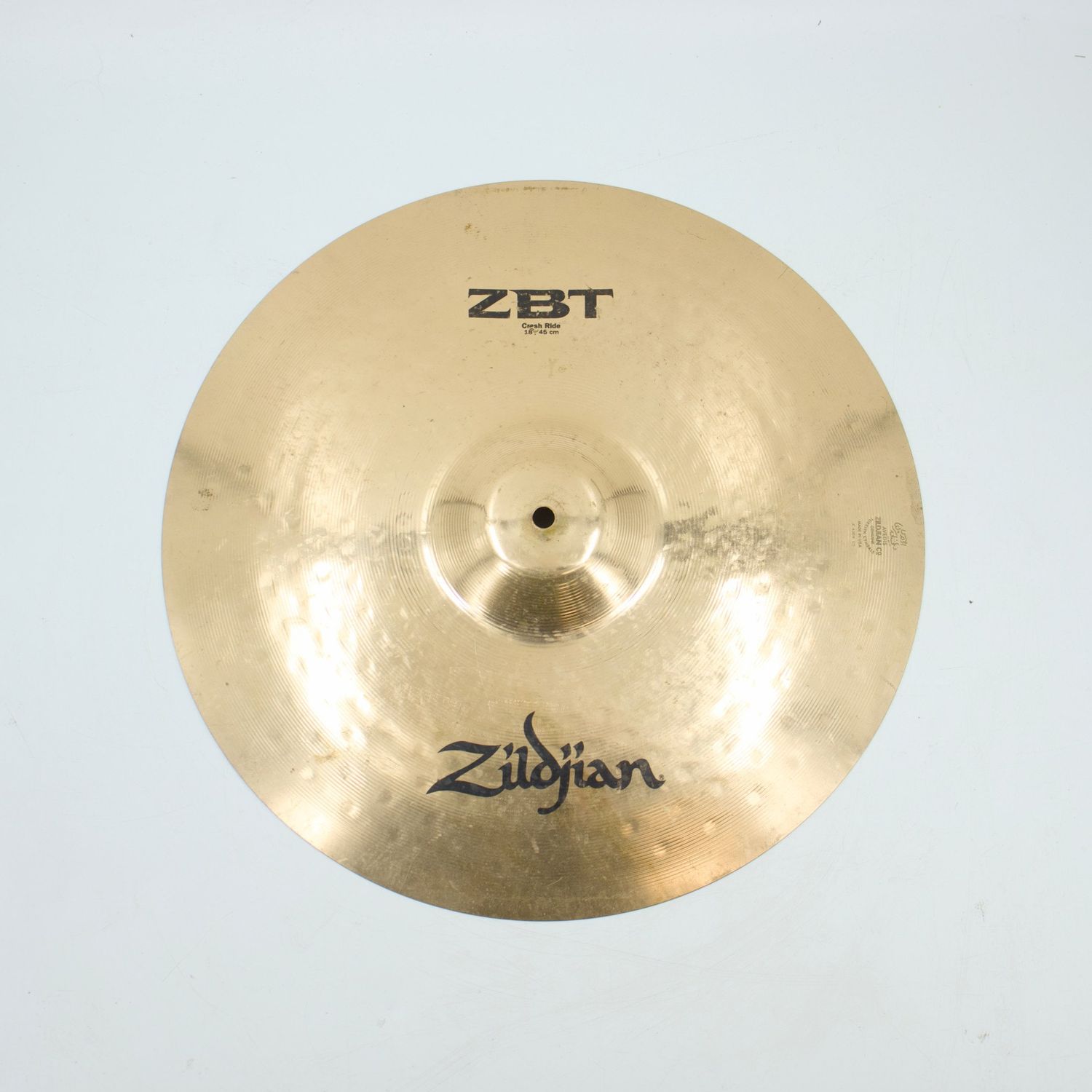 Used Zildjian ZBT 18&quot; Crash Ride Cymbal