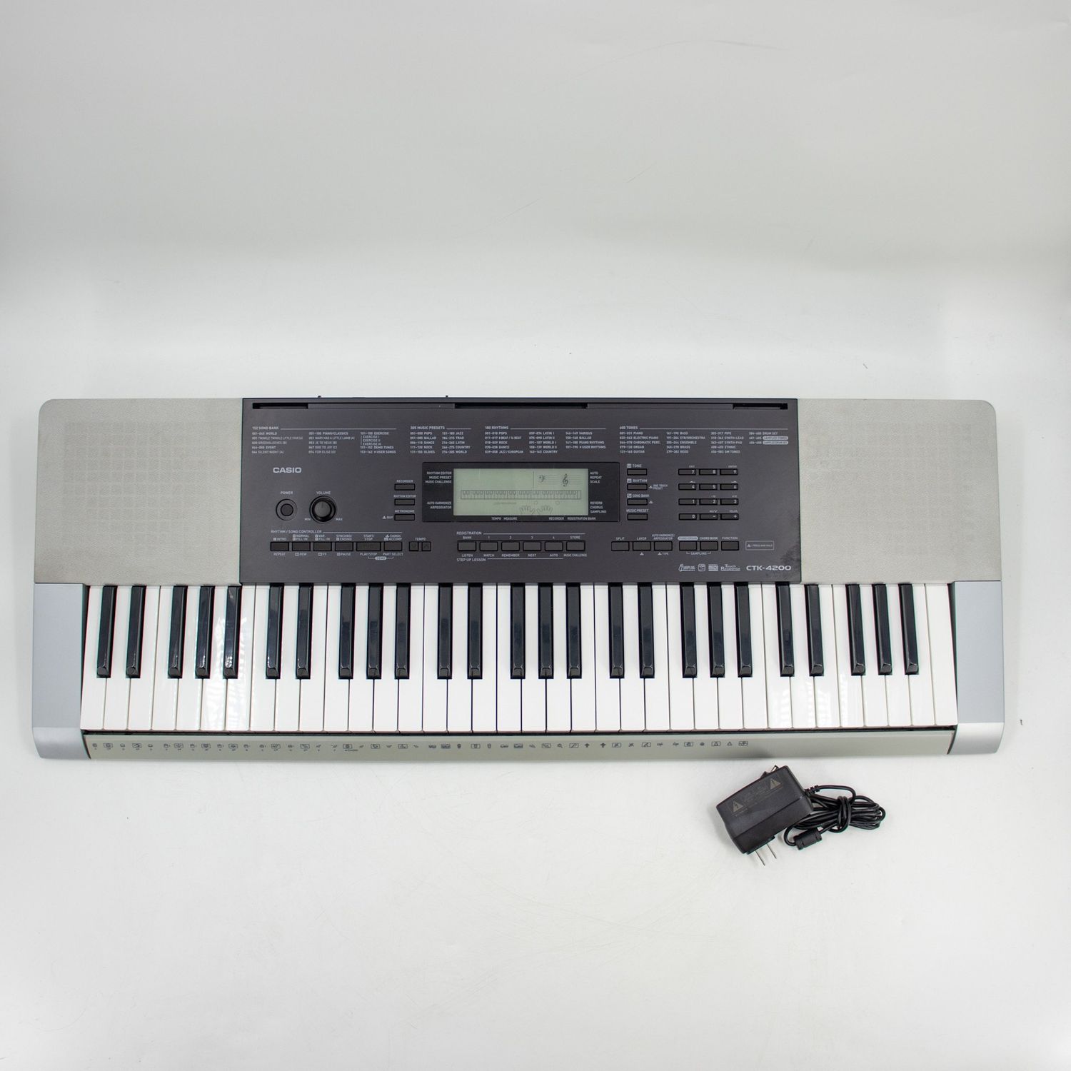 Used Casio CTK-4200 61-Key Portable Keyboard