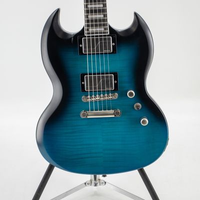 Used Epiphone SG Prophecy in Blue Tiger Aged Gloss - Repaired