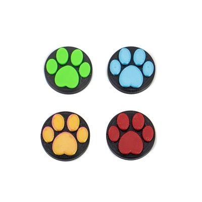 Single Cat Paw Pedal Button - Assorted Colors