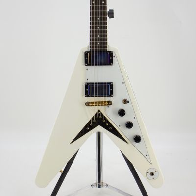 Used Epiphone &#39;58 Korina Flying V Natural Electric Guitar w/Lace Sensor Pickups – Very Good