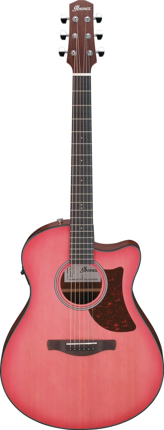 Ibanez AAM50CECRO - Coral Red Burst Open Pore Top, Natural Open Pore Back and Sides