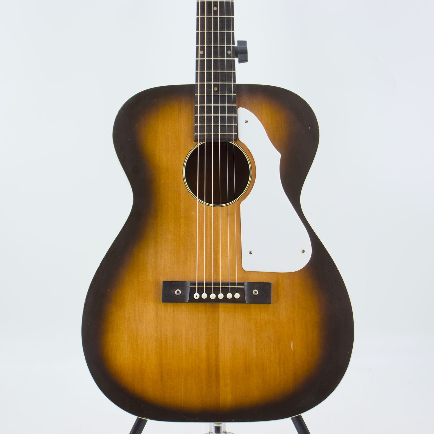 Used Silvertone F-62 Dark Brown Acoustic Guitar – Good Condition