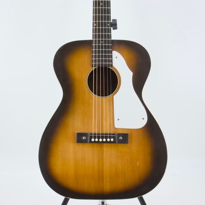 Used Silvertone F-62 Dark Brown Acoustic Guitar – Good Condition