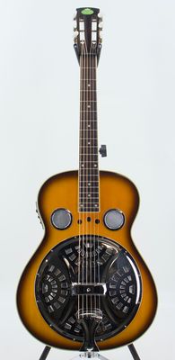 Used Regal RD-40NS Square Neck Resonator Natural w/Case &amp; Aftermarket Pickup