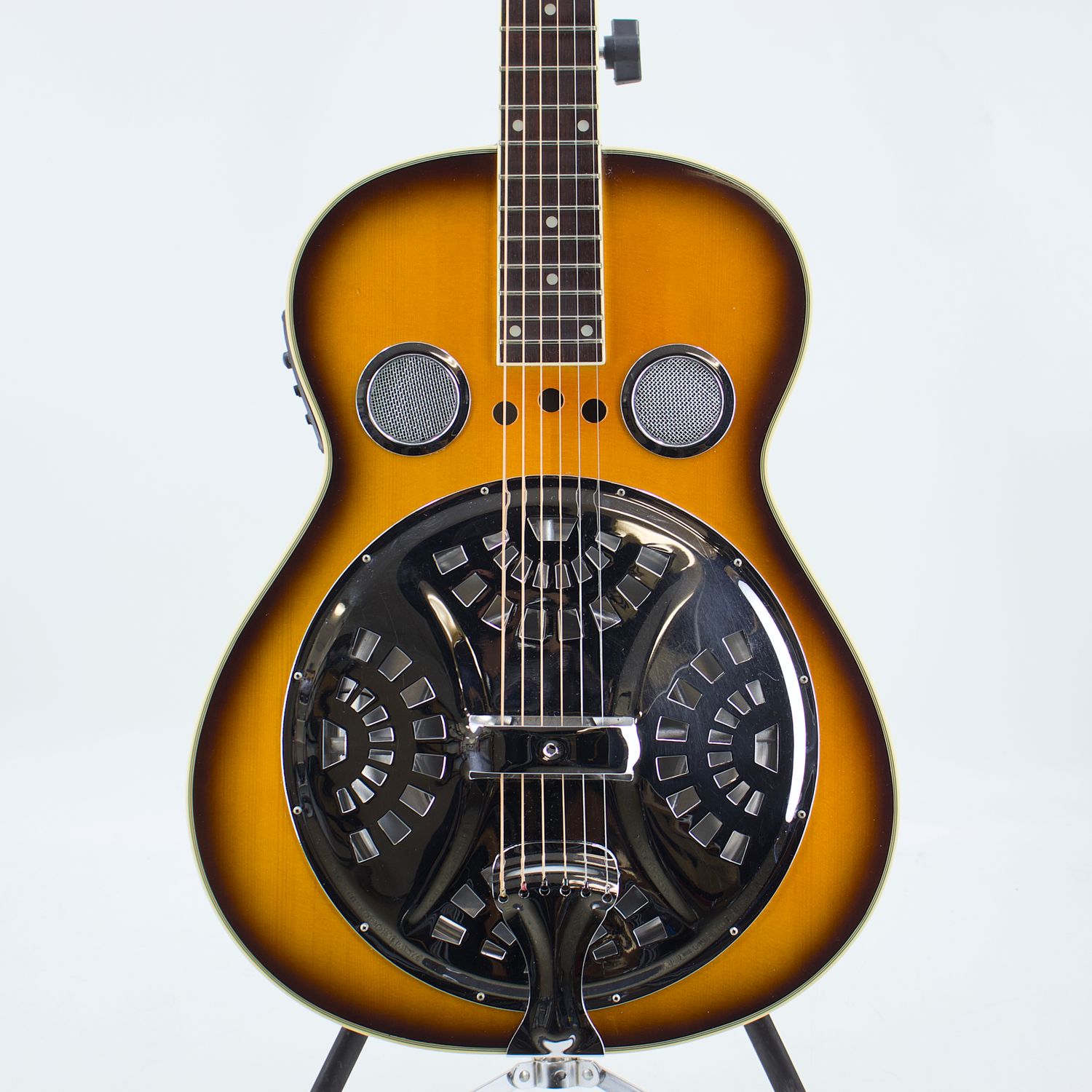 Used Regal RD-40NS Square Neck Resonator Natural w/Case &amp; Aftermarket Pickup