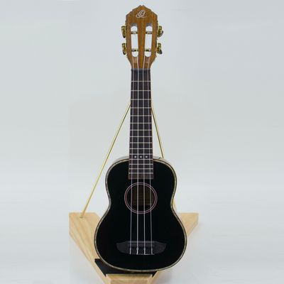 Used Ortega RUOX-SO Onyx Soprano Ukulele Black Gloss
