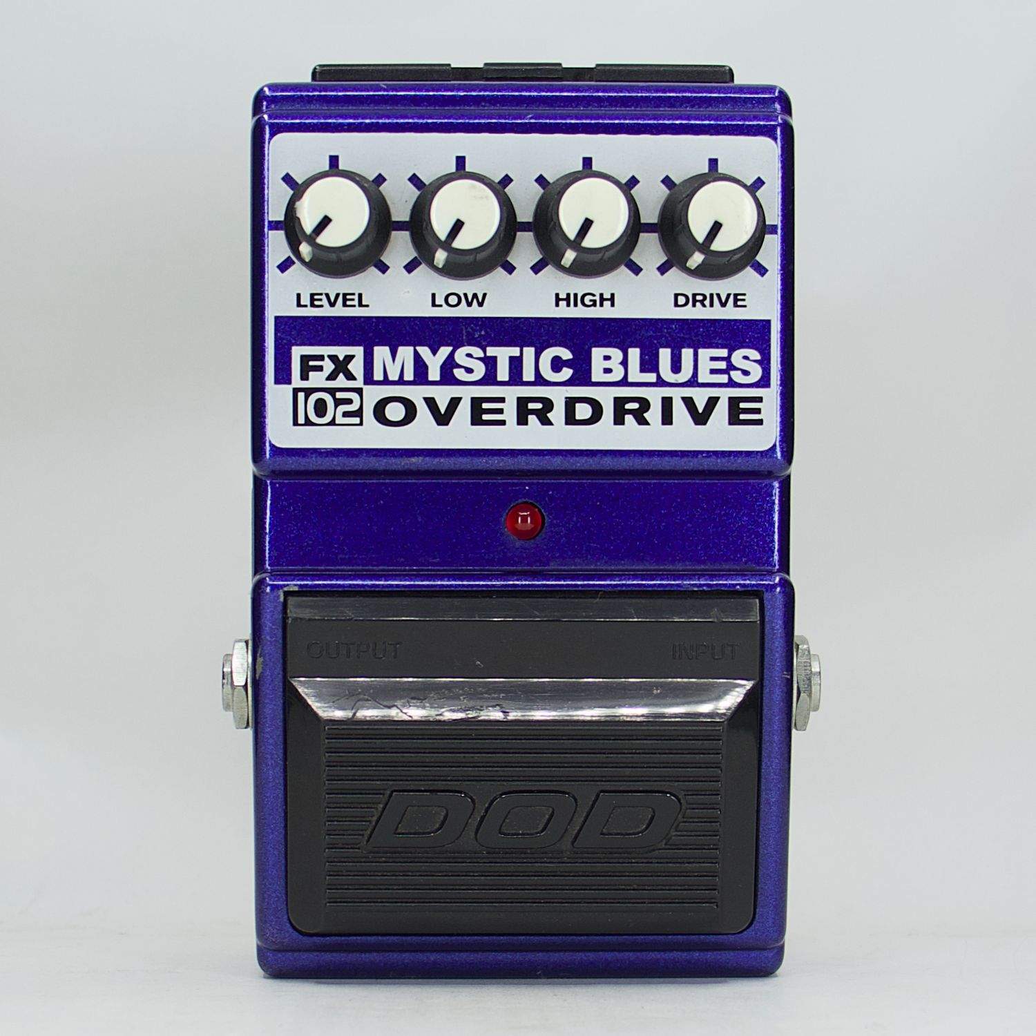 Used DOD FX102 Mystic Blues Overdrive Blue Guitar Pedal – Very Good Condition