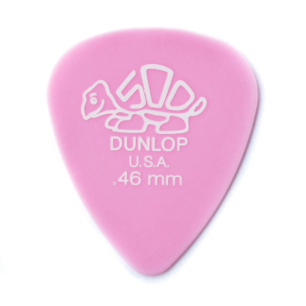 Dunlop Delrin Standard 12pk Picks, Size: .46mm Light Pink