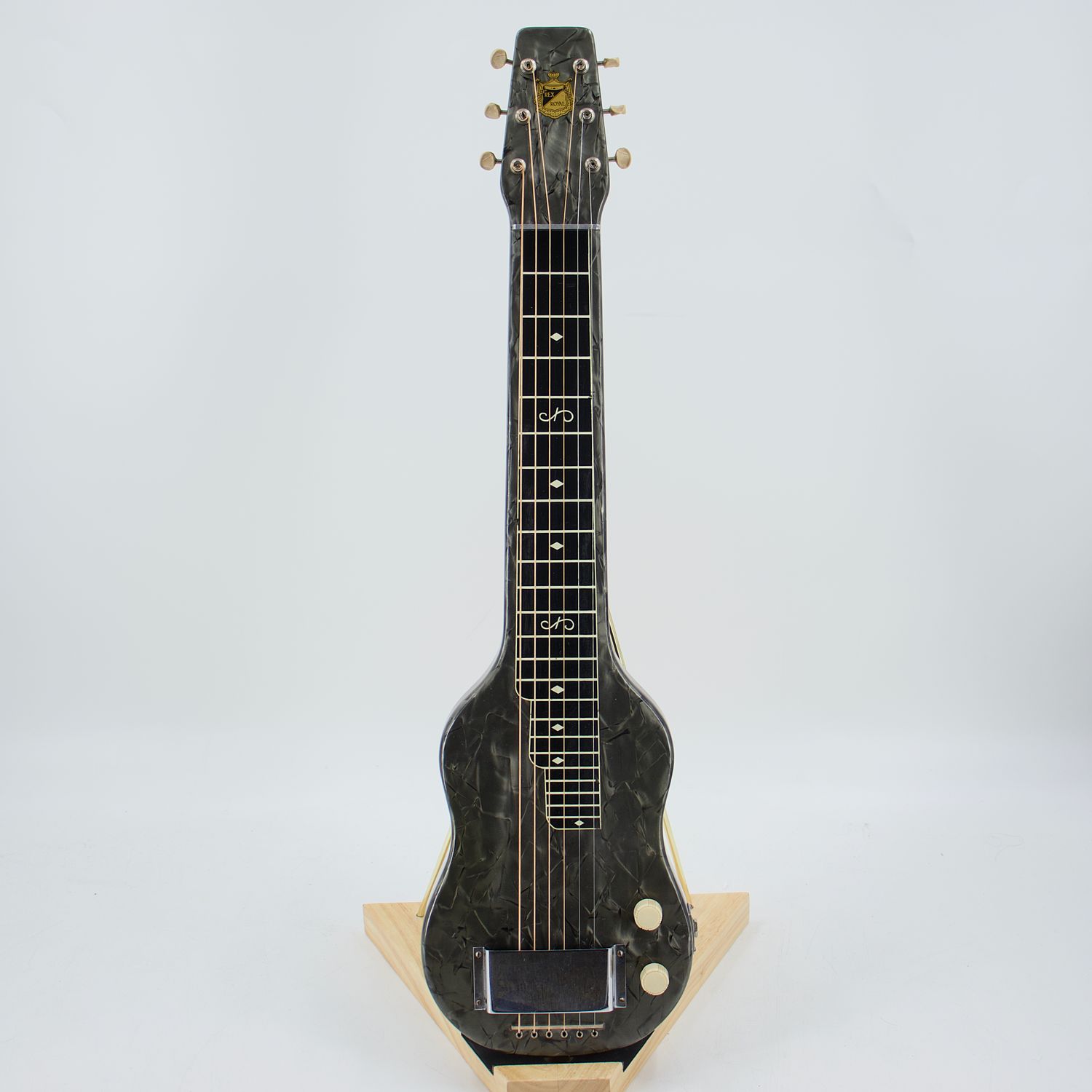 Used Magnatone Rex Royal Grey Pearloid Lap Steel Guitar w/Single-Coil Pickup