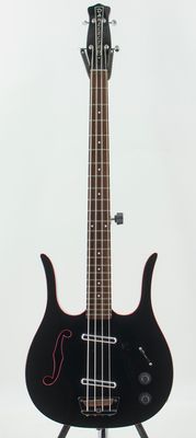Danelectro Red Hot Longhorn in Black With Red Binding