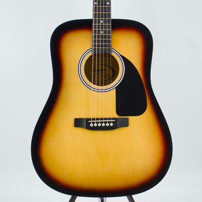 Used Squier SA-150 Sunburst Acoustic Guitar w/Mahogany Fretboard – Very Good Condition