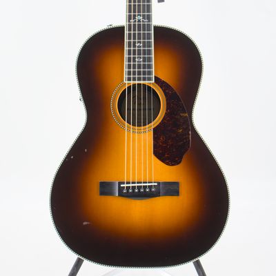 Used Fender PM-2 Deluxe Natural Parlor Acoustic Guitar w/Piezo Pickup – Very Good Condition