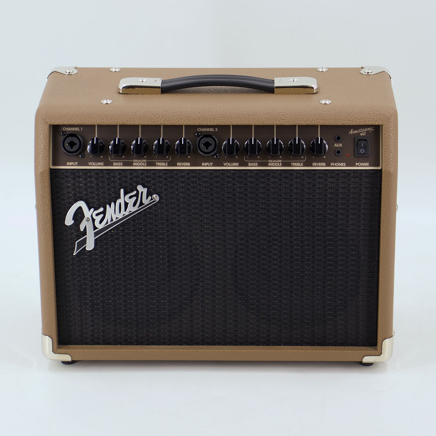 Used Fender Acoustasonic 40 Brown and Wheat Acoustic Guitar Amp