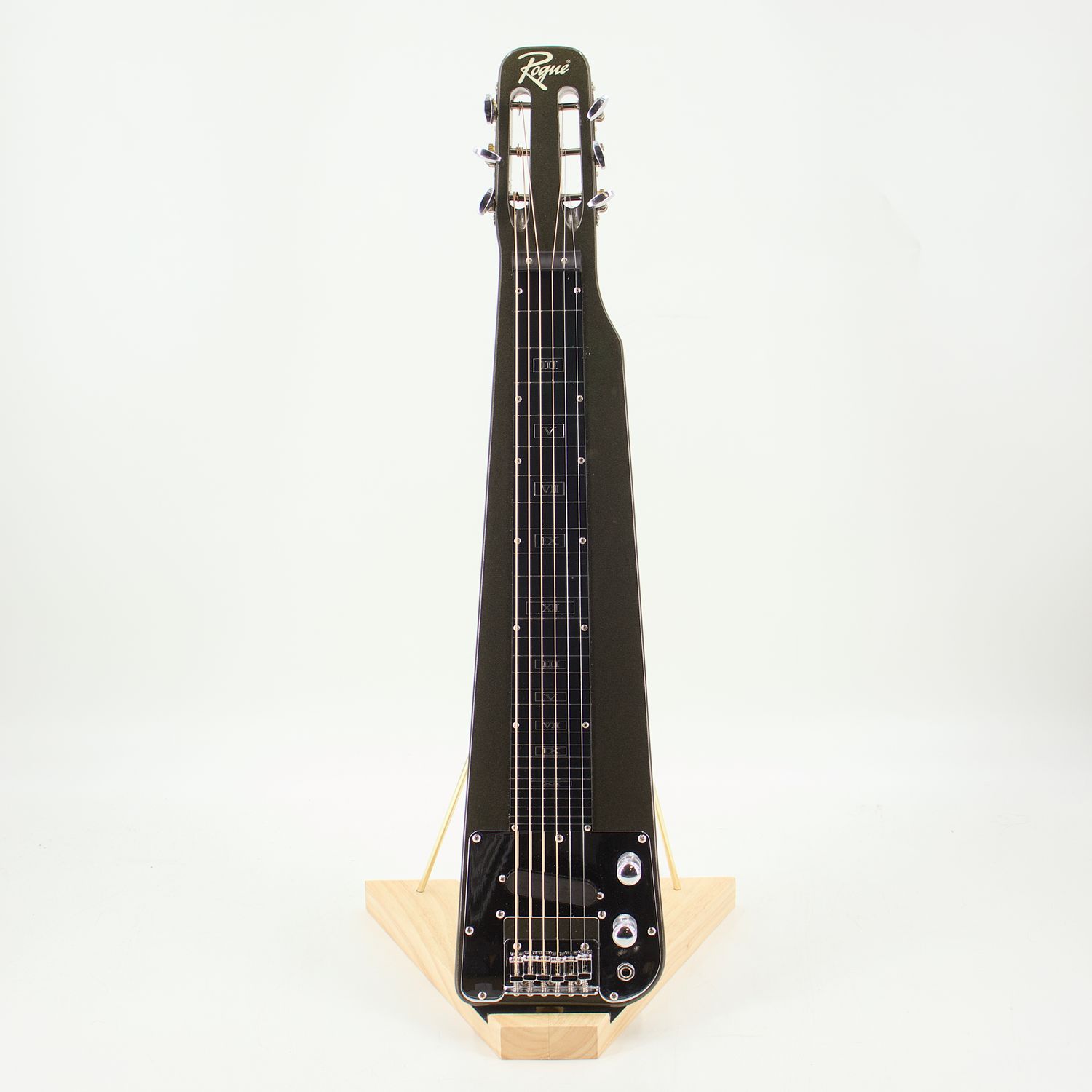 Used Rogue RLS-1 Metallic Black Lap Steel Guitar – Very Good Condition