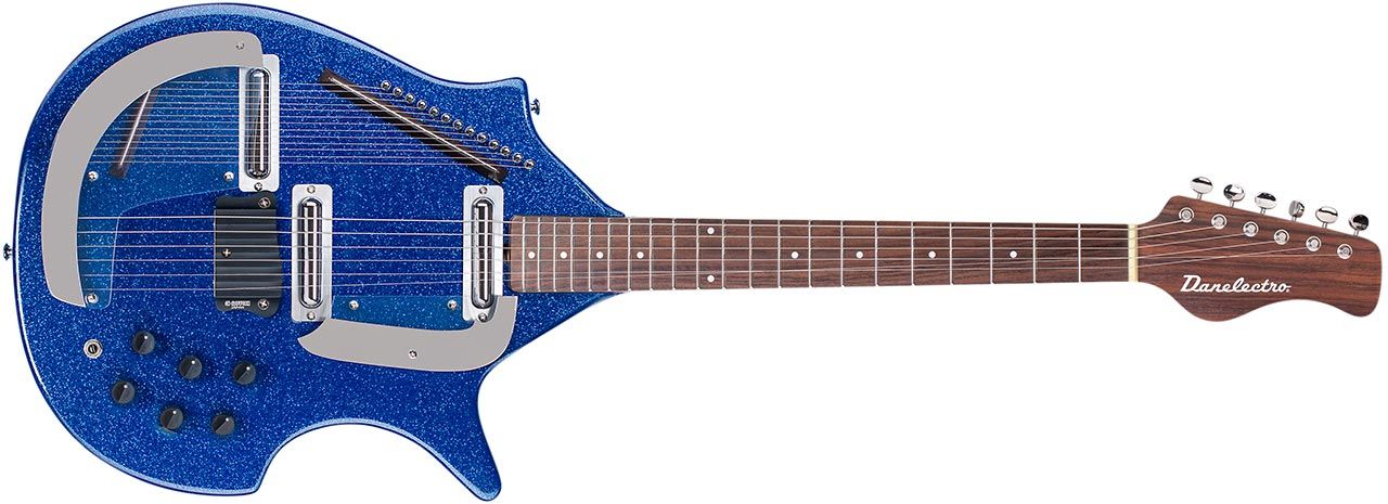 Danelectro Sitar in Blue Flake