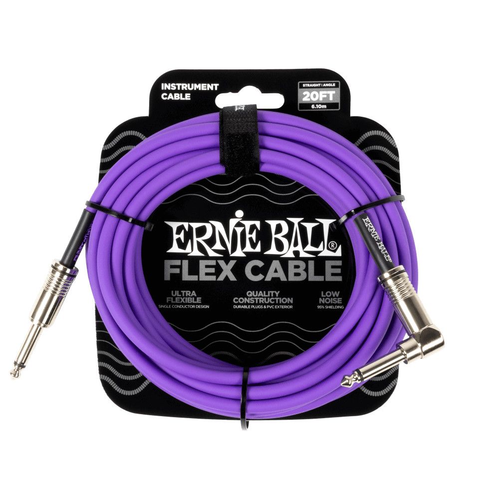 Flex Instrument Cable Straight/Straight 10ft - Purple