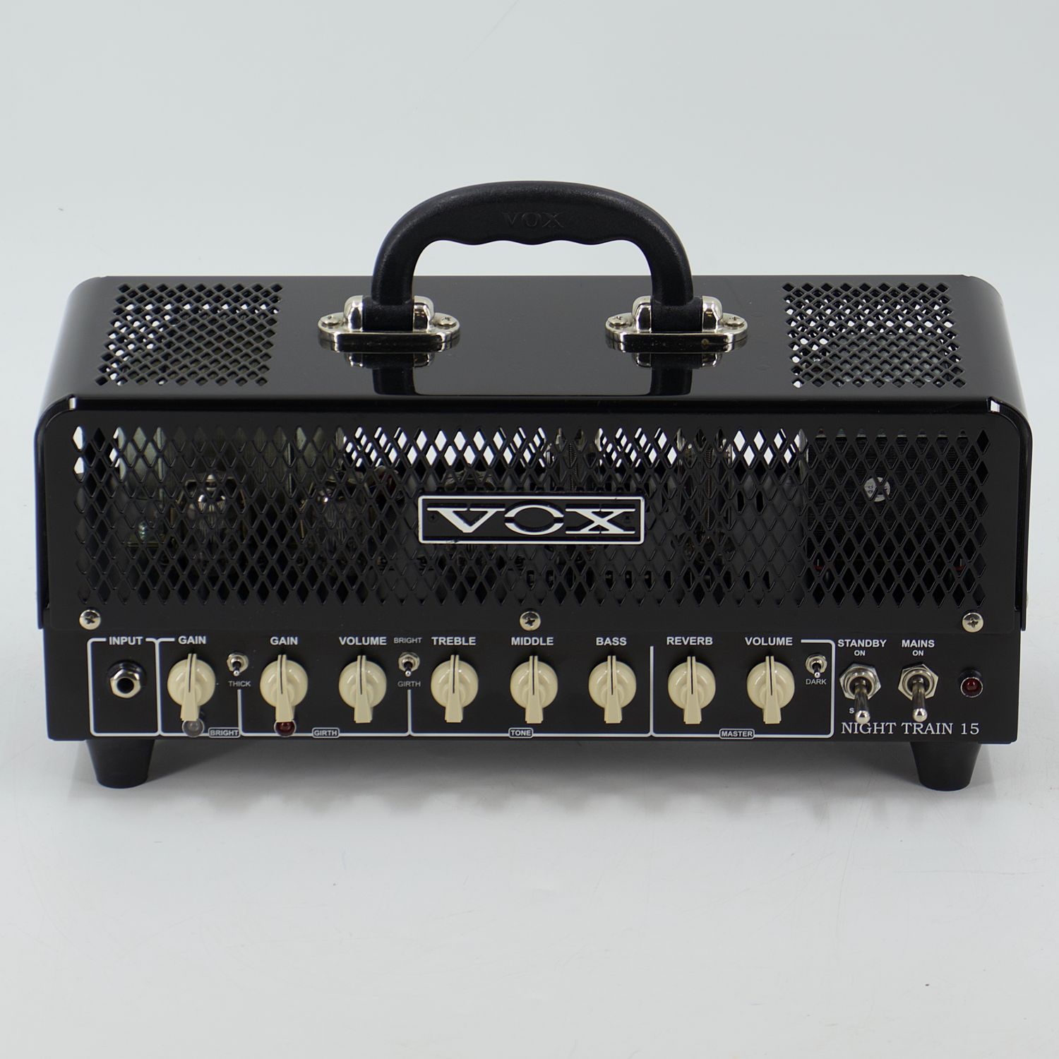 Used Vox Night Train 15 G2 NT15H-G2 Black Guitar Amp Head w/Switch &amp; IEC Cable